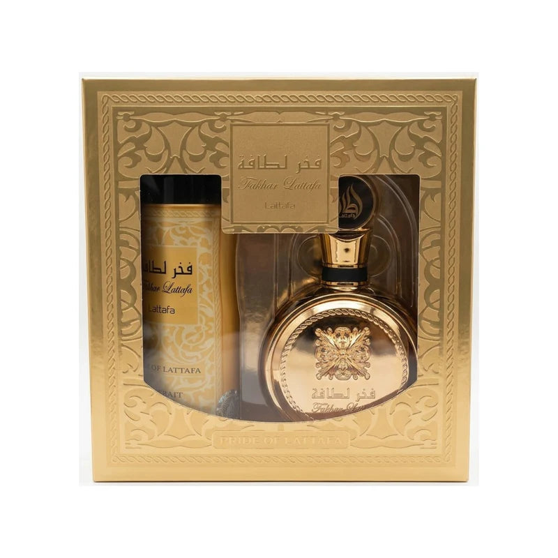Set Perfume Fakhar Extrat EDP 100 ml + Perfume Spray 200 ml Lattafa