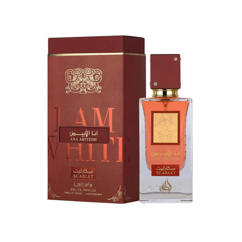 Perfume Iam White Ana Abiyedh Scarlet EDP 60 ml Lattafa