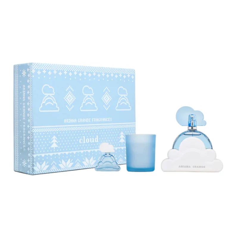 Set Perfume Cloud EDP 100 ml + Mini 7.5 ml + Scented Candle 100g 2025 Ariana Grande
