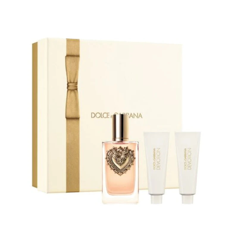 Set Perfume Devotion EDP 100 ml + SG 50 ml + Body Lotion 50 ml Mujer de Dolce  And  Gabbana