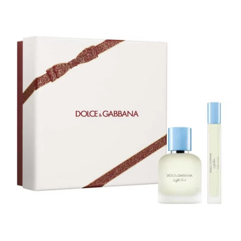 Set Perfume Light Blue pour Homme EDT 50 ml + Mini 10 ml Dolce And Gabbana