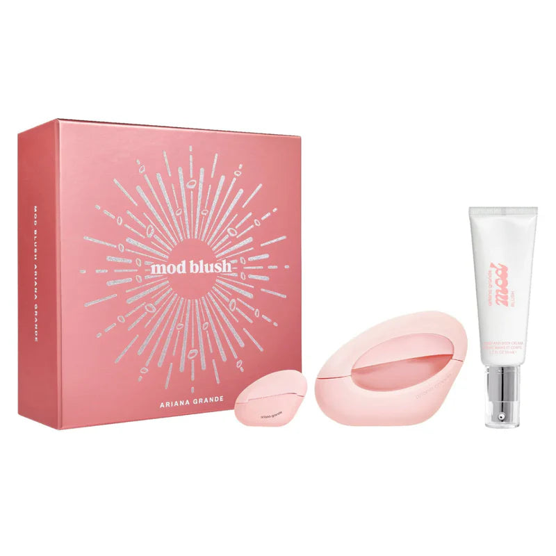 Set Perfume Mod Blush EDP 100 ml + Mini 7.5 ml + Body Cream 50 ml 2024 Ariana Grande