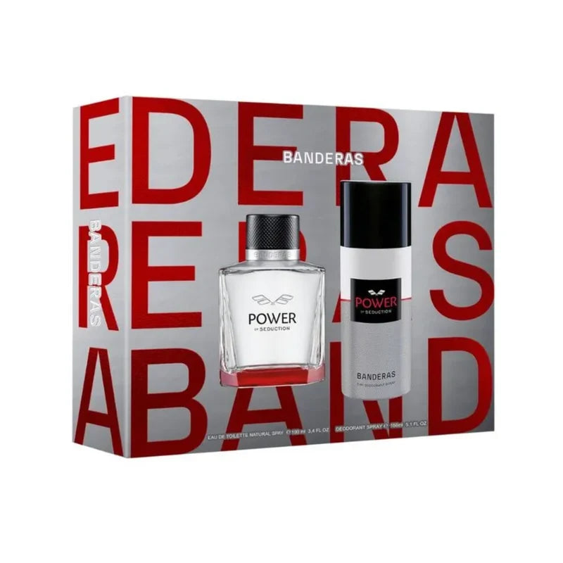 Set Perfume Power of Seduction Banderas EDT 100 ml + Deo 150 ml Antonio Banderas