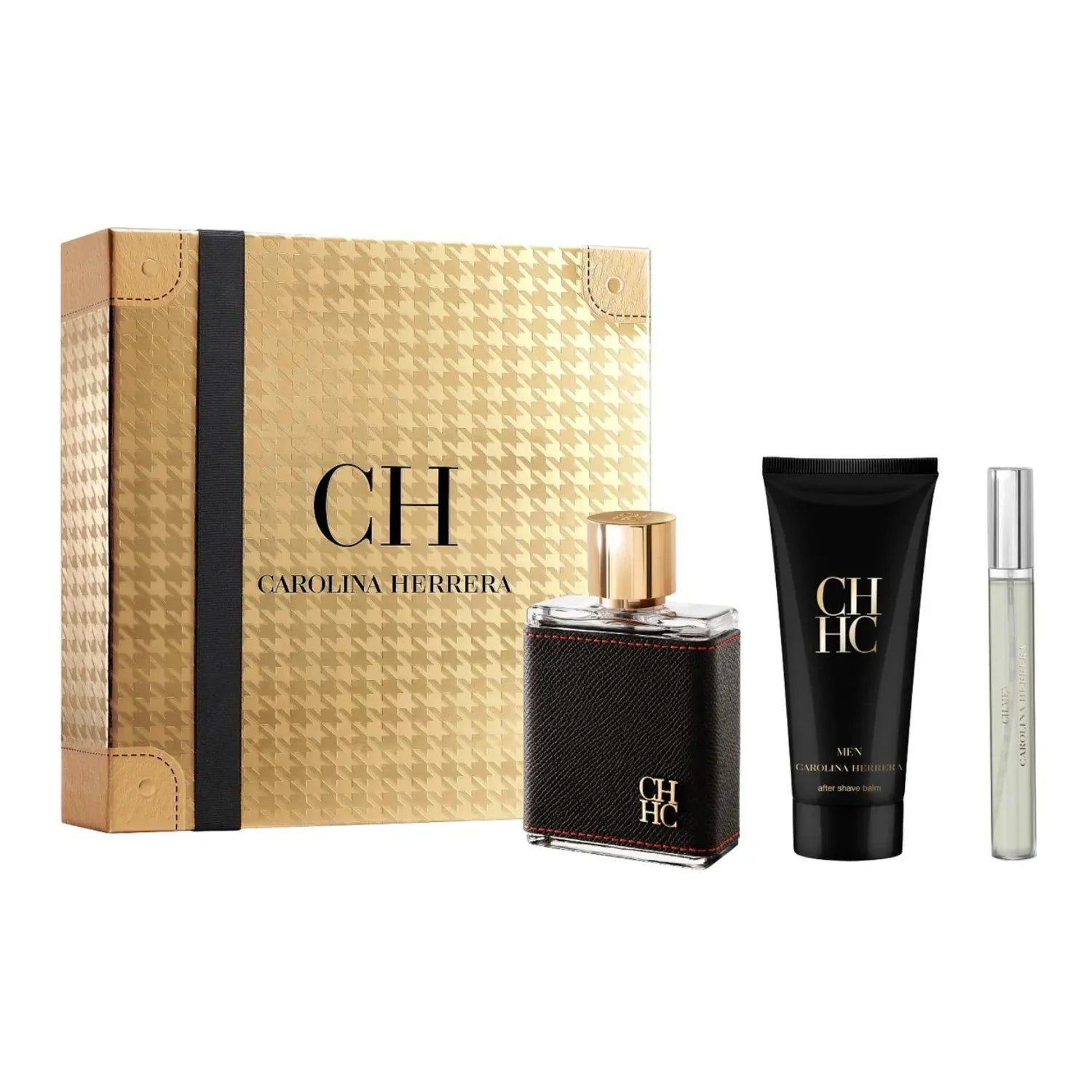 Set Perfume CH Men EDT 100 ml + 100 ml Balsamo Afeitado + Travel Spray 10 ml  Carolina Herrera 2026