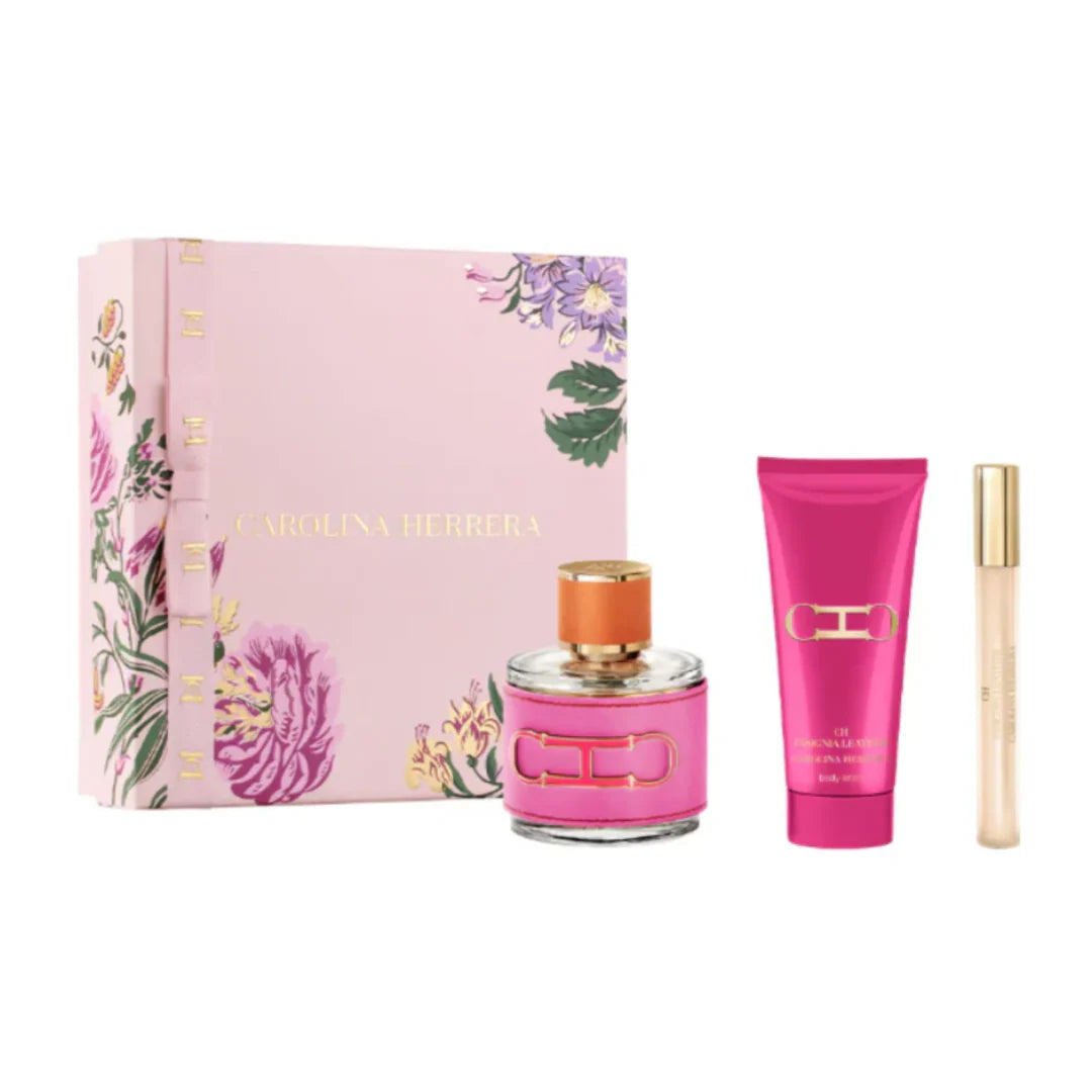 CH Insignia Leather EDP 100 ml + Body Lotion 100 ml + Mini 10 ml. Carolina Herrera